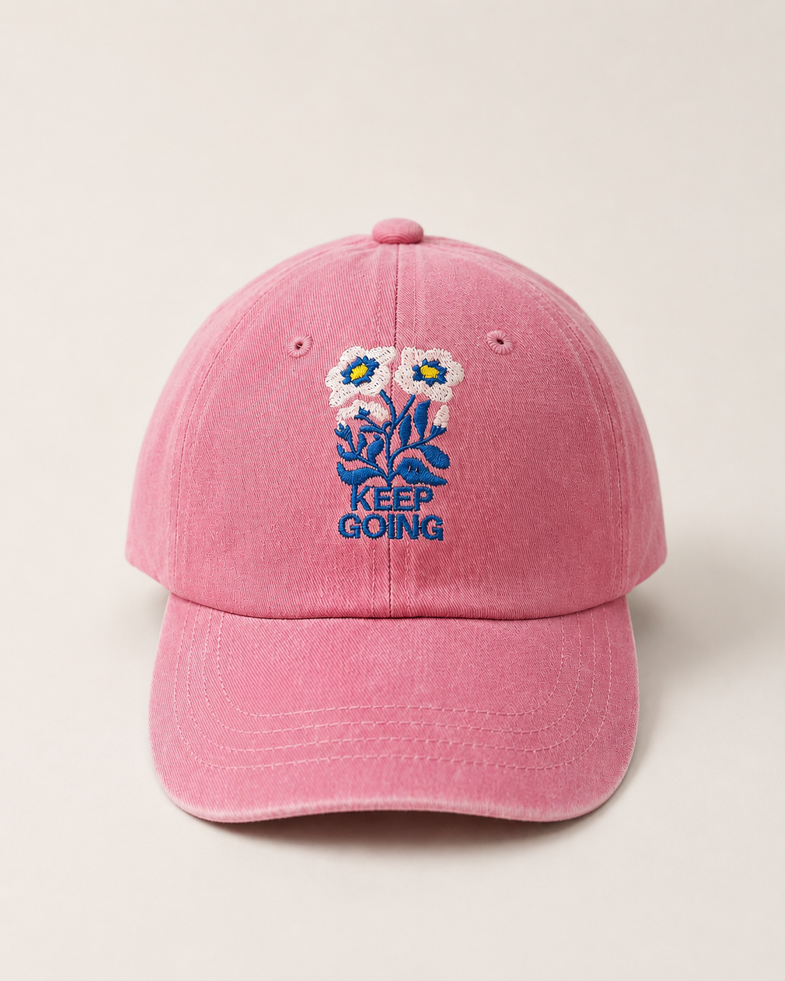 KEEP GOING ACID WASH. ROSA/ AZUL/ AMARILLO