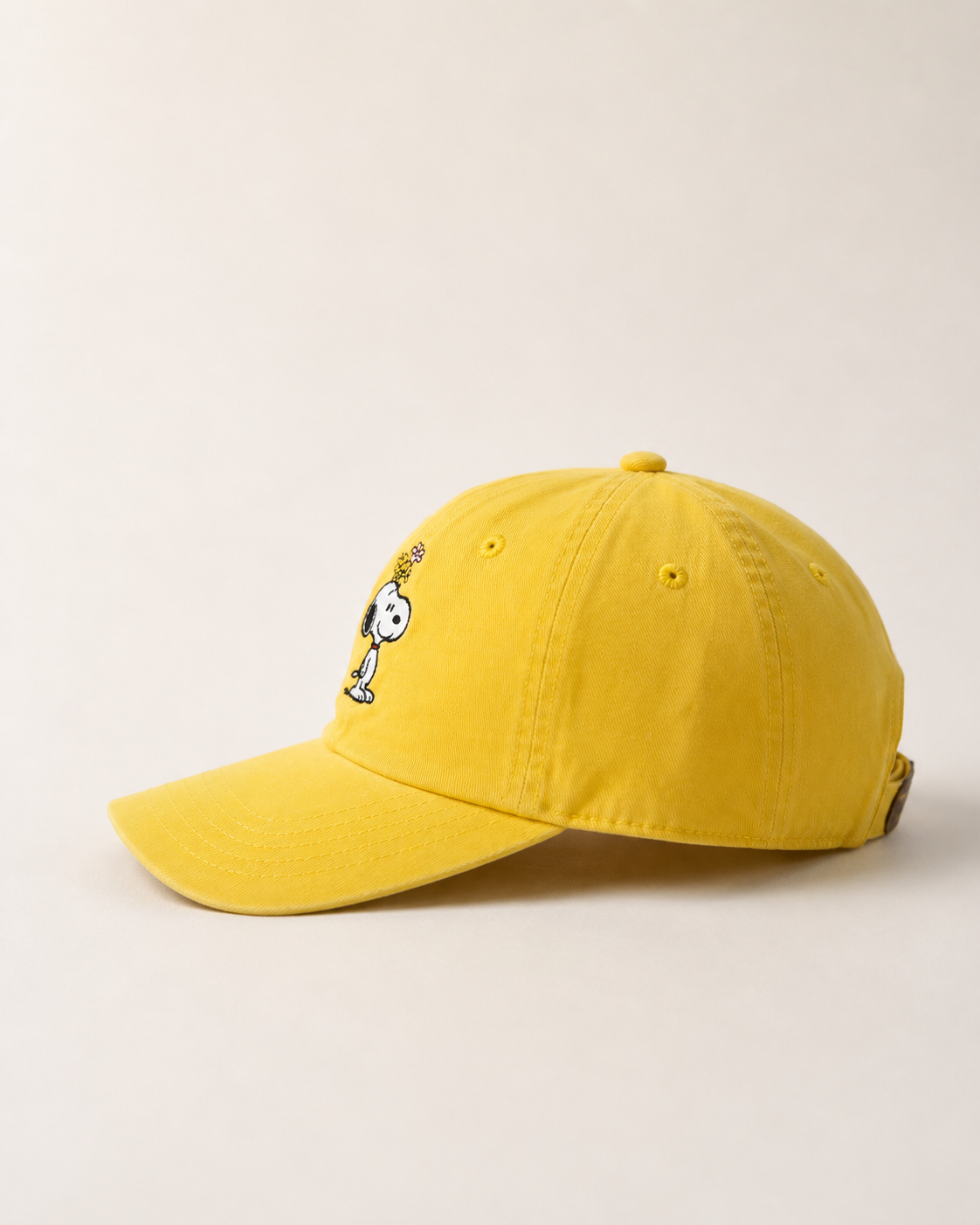 SNOOPY & WOODSTOCK FLOR / AMARILLO ACID WASH