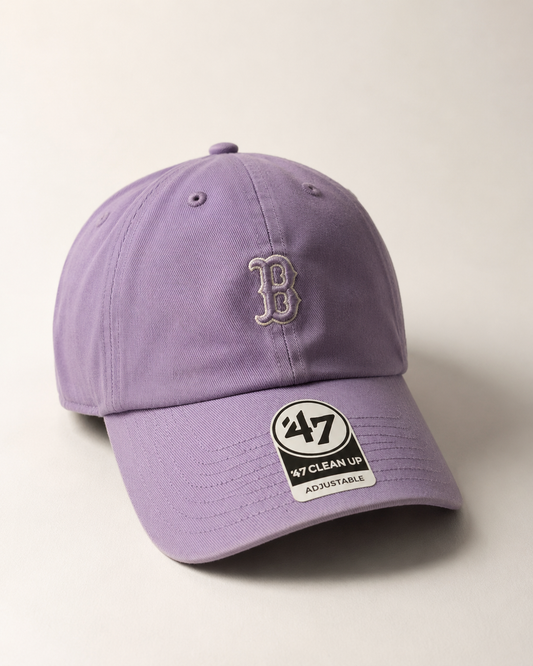 ‘47 ADULT BOSTON RED SOX PURPLE CLEAN UP ADJUSTABLE HAT