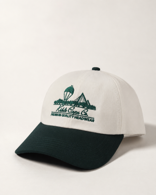 GORRA KIBLO MONTAÑAS VISERA CURVA VERDE UNITALLA